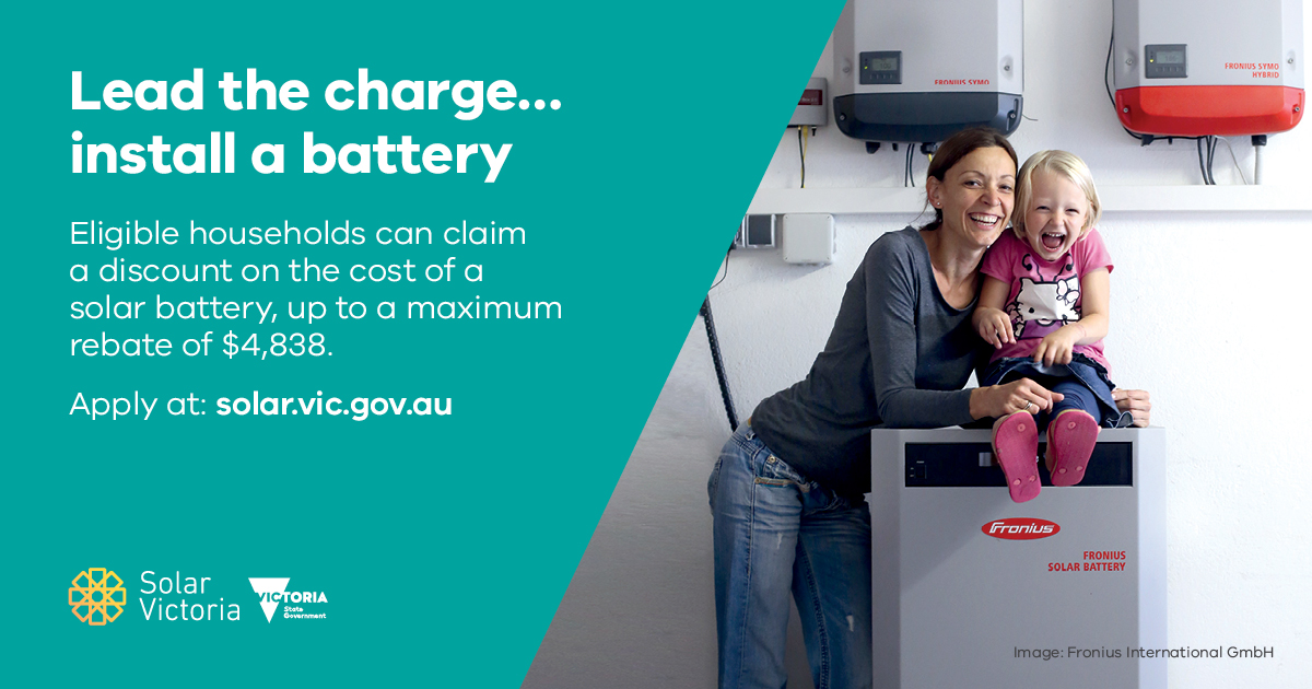 Solar Battery Rebate Promotion Solar Victoria