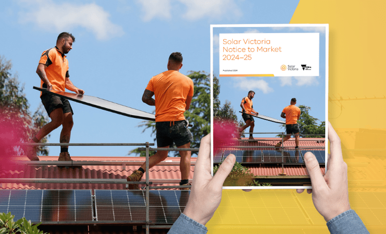 Solar Program Notice Notice to Market to lift standards and quality across Victoria’s solar ...