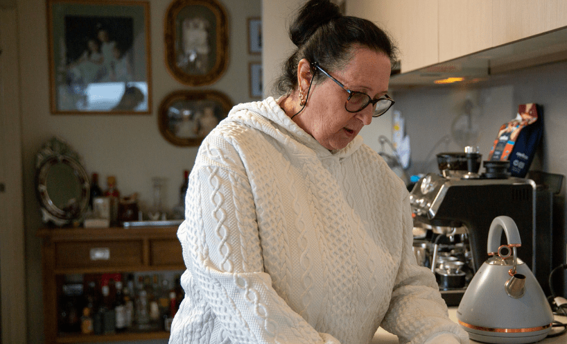 Pauline, a resident in the building